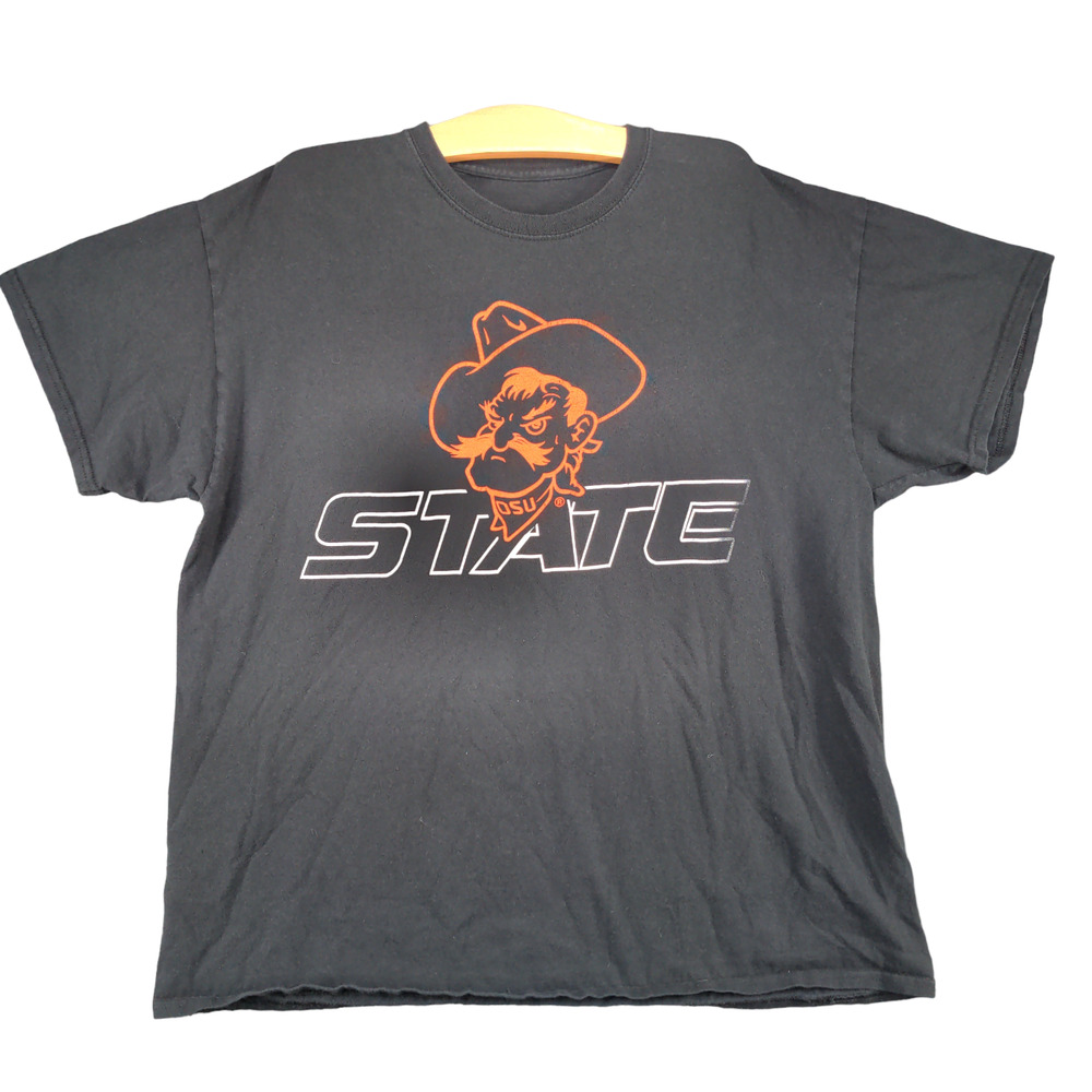 Oklahoma State University Men's T-Shirt L Short Sleeve Crew Neck Regular Fit